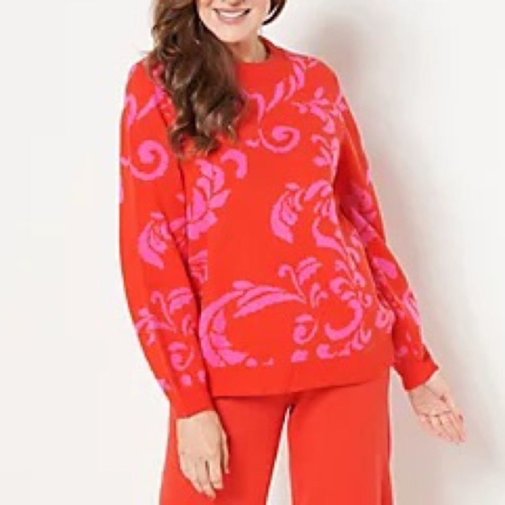 G.I.L.I. Jacquard Knit Sweater